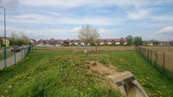 Hundewiese Wagna - Sicht vom kleinen Hgel aufs Gelnde