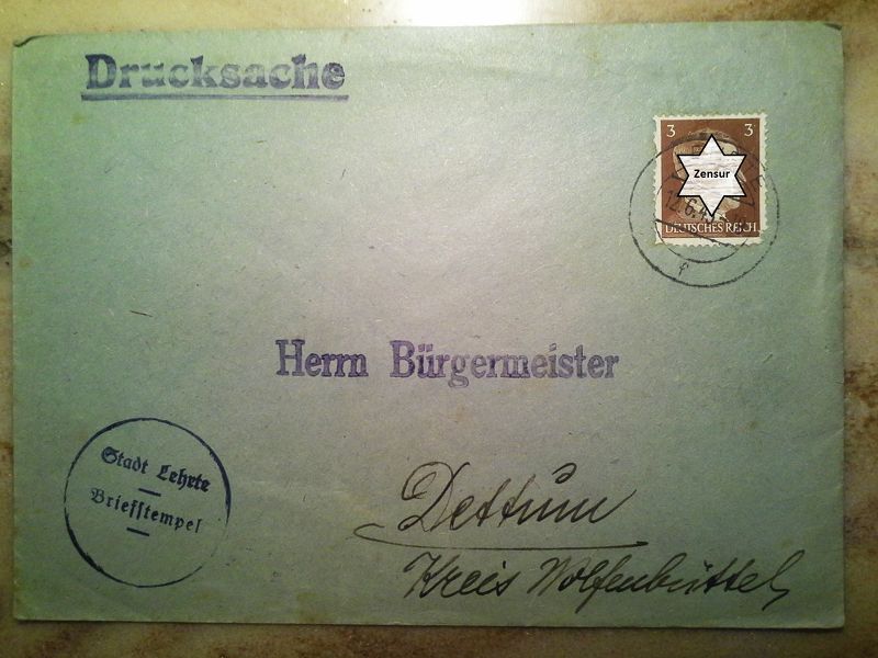 Lot Nr. 240     Drucksache   1943 Dettinn  Kreis  Wolfenbüttel.