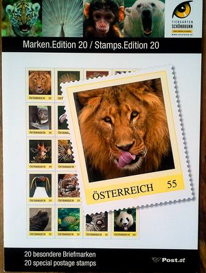 Lot Nr. 370  Personalisierter  Briefmarkenbogen   Edition 20 Tiergarten Schönbrunn