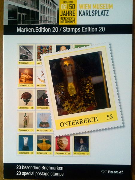 Lot Nr. 372  Personalisierter  Briefmarkenbogen  � Edition 20 �Wien Museum�