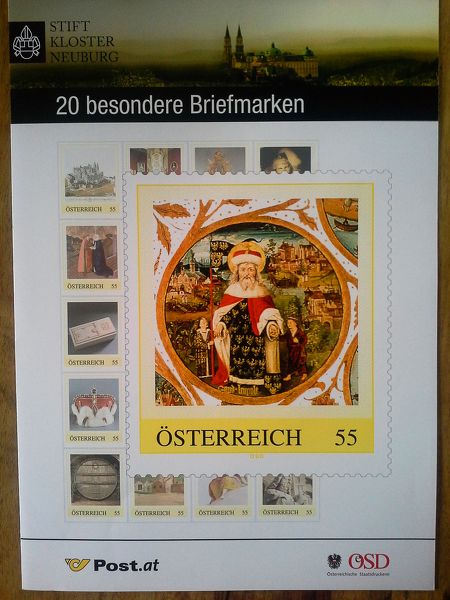 Lot Nr. 374 Personalisierter  Briefmarkenbogen  � Edition 20 �Stift Klosterneuburg�