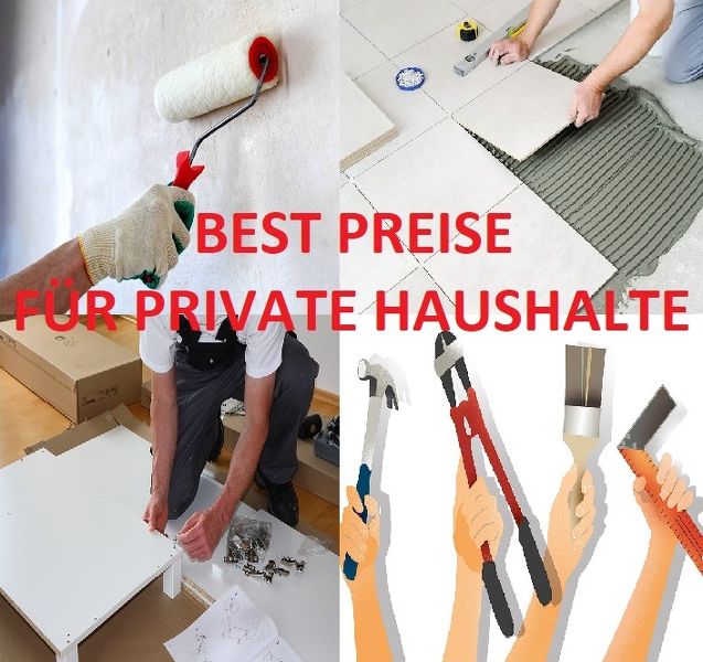 ( Best Preise f&uuml;r Private Haushalte ) fliesenleger, malerei, m&ouml;belmontage uvm...