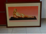 Schöne Mel Ramos Farblithografie Sweet Odalisque 1996