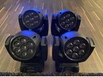 4 x Showtec Infiniti IW-720 RGBW Led Wash Zoom Movingheads DMX