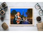 André Rieu Kunstdruck 45x30 cm. Souvenir. Geschenk. Andenken. Sammlerstück. BRANDNEU!