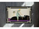 Erté alias Romain de Tirtoff. Meisterwerk. 45x30 cm. Souvenir. Wandbild. Geschenk. Andenken. Sammelobjekt. Deko. Rarität. BRANDNEU!