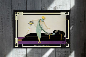 Erté alias Romain de Tirtoff. Meisterwerk. 45x30 cm. Souvenir. Wandbild. Geschenk. Andenken. Sammelobjekt. Deko. Rarität. BRANDNEU!