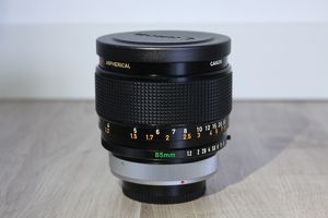 Canon Lens FD 85mm 1:1.2 S.S.C.