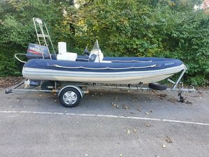 Schlauchboot Rib Festrumpf Festrumpfschlauchboot Yamaha 70ps