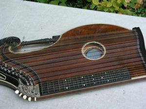 Sehr Schöne Zither Harfenzither Adolf Meinel Markneukirchen 40 Saiten