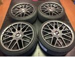 4 x Rotiform RSE anthrazit 8.5x19" 5/112 ET 45 Continental 225/35 R19 Sommer 88 Y