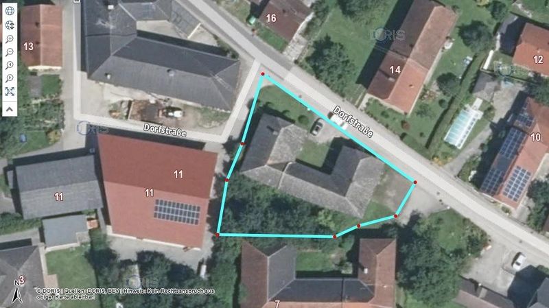 Grundstück mit Altbestand für Doppelhaus oder Triplex oder 2 Grundstücke DORFGEBIETSWIDMUNG mit je 3 Wohneinheiten 359.000 Euro