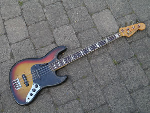 Fender Jazz Bass Sunburst 4-Bolt Rosewood Neck