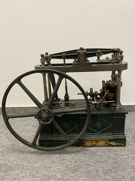 Antike, gro&szlig;e Dampfmaschine / Beam Steam Engine Model - James Watt