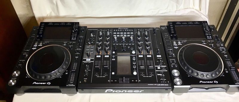 Pioneer Dj Set  2x Cdj 2000 Nexus2 Nxs2 Nexus 2 + 1x Djm 2000 Nexus