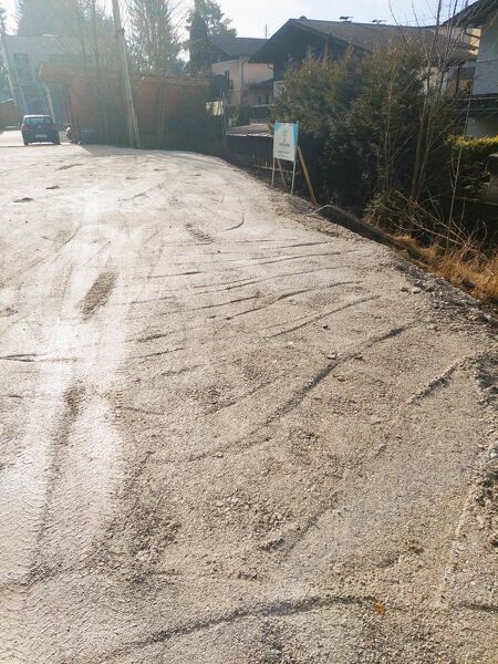 Baugrund mit Planung