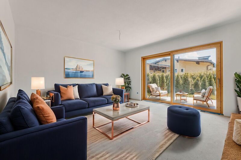 Neubau-Erstbezug 2-Zimmer Wohnung mit großer Terrasse in Ruhelage