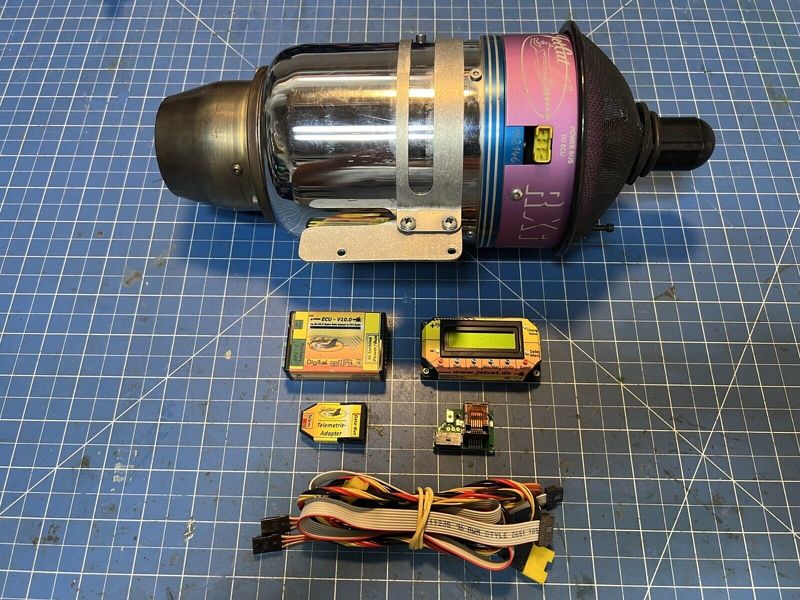 Jetcat P-140 RXi Turbine + Telemetrieadapter + Zubeh&ouml;r