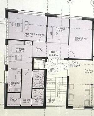 Arztpraxen im Büro- und Geschäftsgebäude mit Bankfiliale und Bäckerei - Neubau Linzer Straße 128 / Wels-Pernau (B1)