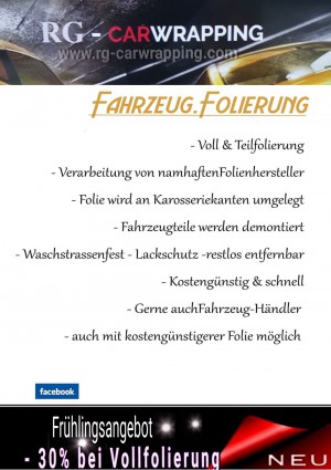 Autofolierung Frühlingsangebot