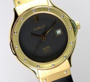 Hublot MDM Quarz 28mm 13913 Damen 18k Gold