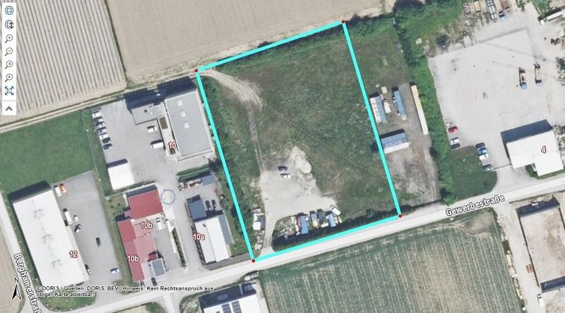 Grundstück  zu vermieten  oder auf Baurecht   B Widmung - alle Gewerke möglich