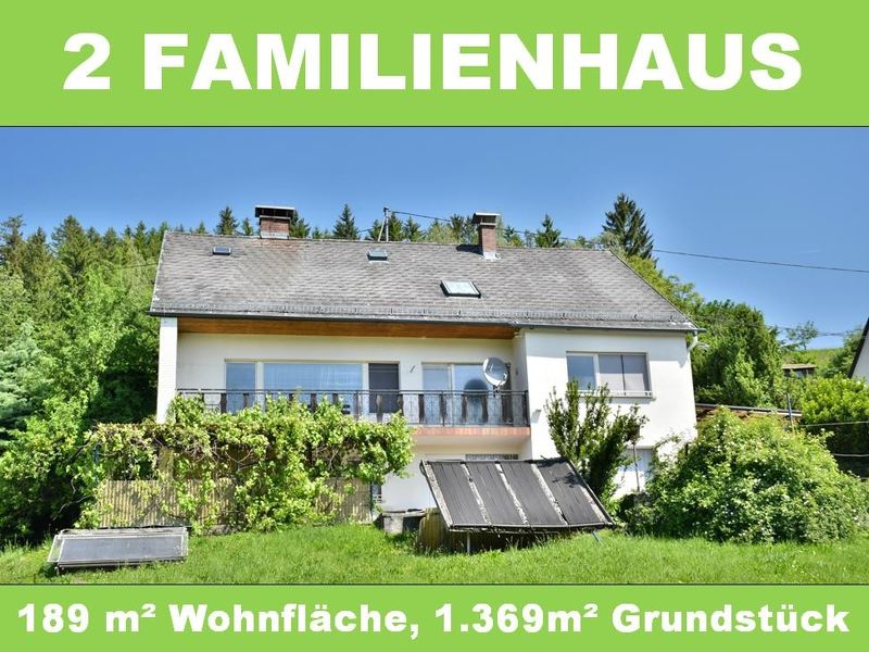 2-Familienhaus in Aussichtslage mit großem, sonnigem Grundstück