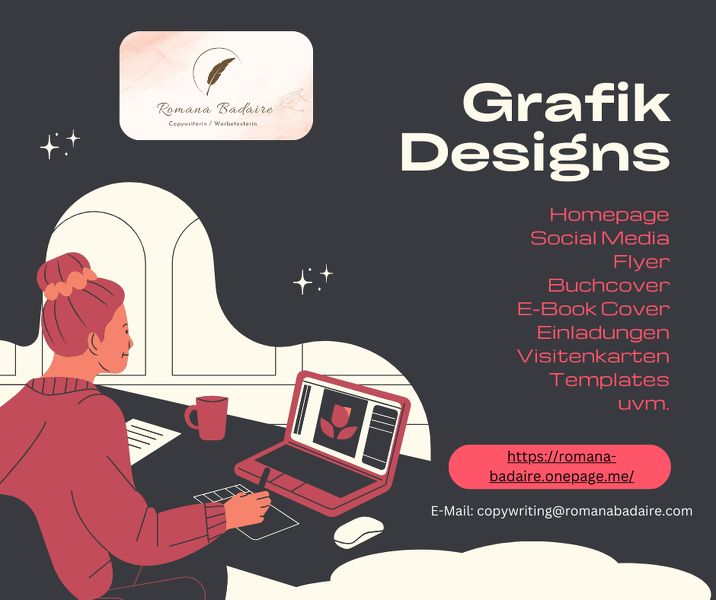 Hilfe bei Ihrer grafischen Gestaltung von Flyern, Geburtstageseinladungen, E-Book Cover oder ähnlichen nötig?