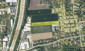 Landwirtschaftliche Fläche mit teilweise gewidmetem Bauland