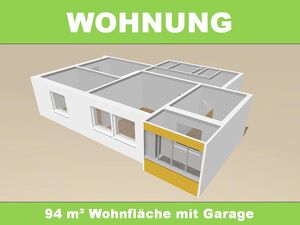 3-Zimmer Wohnung mit verglaster Loggia und Garage
