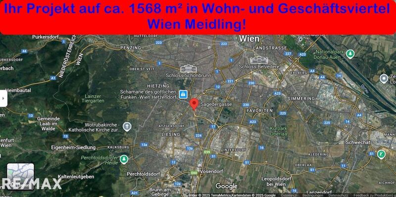 PREISREDUKTION! Bautr&auml;ger aufgepasst - 1568m&sup2; in Wohn- und Gesch&auml;ftsviertel Wien Meidling