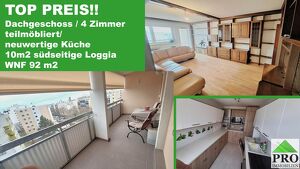 Sonnige 4 ZIMMER Dachgeschosswohnung mit Fernblick / großer Loggia  1220 Wien/Nähe Kagraner Platz und U-Bahn