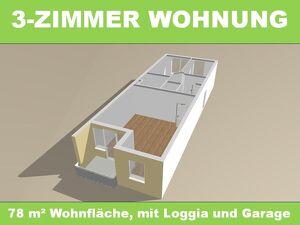 Zentrale 3-Zimmer Wohnung mit Loggia und Garage in Welser Innenstadt