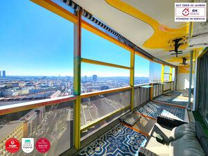 *22. Stock* Moderne 2-Zimmer Wohnung mit großer Loggia und traumhaftem Weitblick