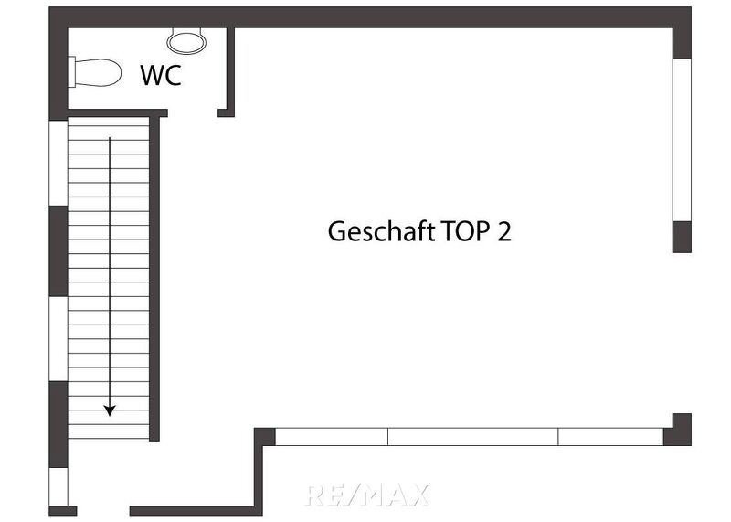Top 2 ? Vielseitiges Geschäftslokal mit großzügigem Keller und zwei WCs!