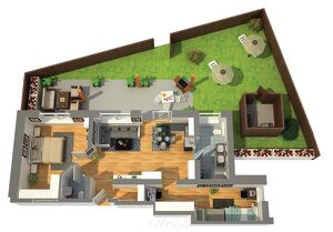 Gartenwohnung mit Charme ? Lichtdurchflutet & modern - Top 01