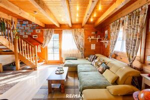 Gemütliches Blockhaus im Grünen am See - einziehen & wohlfühlen!