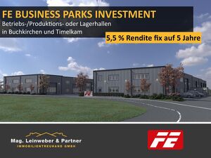 STARINVESTMENT! 5,5 % Rendite fix auf 5 Jahre!  Betriebs-/Produktions-oder Lagerhallen von 148 - 329 m² Fläche in Buchkirchen und Timelkam (Top 10)