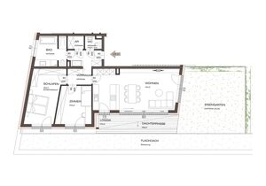 DACHGEFLÜSTER - 3-Zimmer-Wohnung mit Dachterrasse und herrlichem begrüntem Dachgarten - Fernsicht