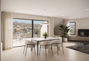 Luxus Dachgescho&szlig; mit Terrasse und Blick