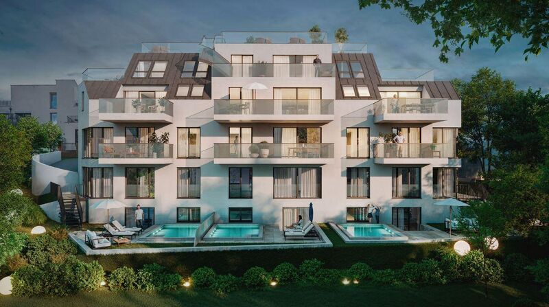 Luxus Gartenwohnung mit Pool