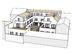 Baugenehmigtes Wohnprojekt für 6 Wohnungen mit Terrassen, Garagen