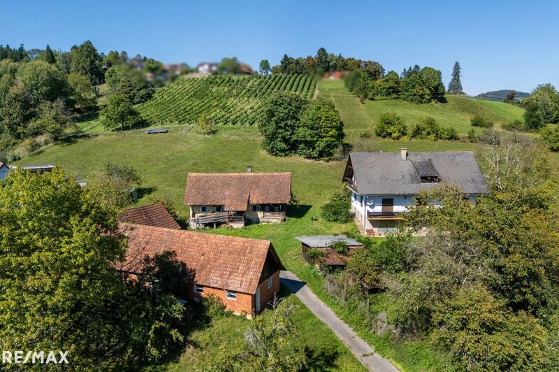 Liegenschaft mit Einfamilienhaus und Nebengebäuden nahe Bad Gams!