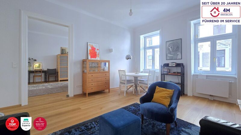 Kernsaniert & lichtdurchflutet ? stilvolle Altbauwohnung im 8. Bezirk
