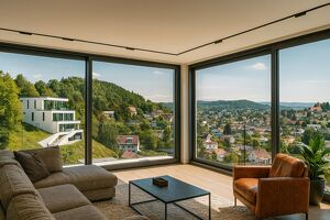 Exklusive Neubau-Villa am Moserwaldweg ? Luxusresidenz im Edelrohbau mit 514 m² Wohnfläche und traumhaftem Stadtblick