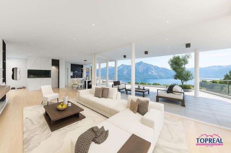 Die einmalige Penthouse-Suite &uuml;ber dem Traunsee - Residenz Traunsteinblick P3