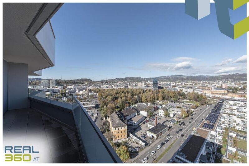 Provisionsfrei für den MIETER! Lenauterrassen - NEUBAU | 3-Zimmer-Wohnung mit riesen Loggia in Grüne Mitte!