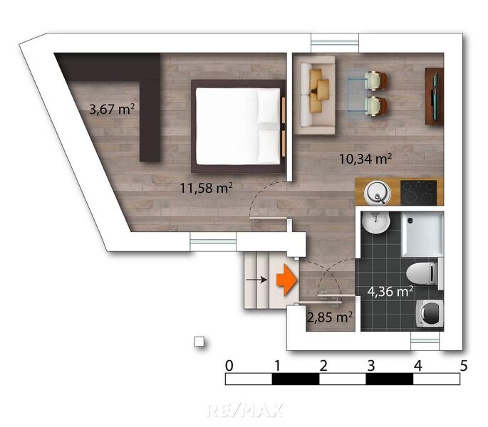 32 m&sup2; Wohnung in TOP-Lage von Kaindorf an der Sulm ? inklusive Carport Top 103a/2