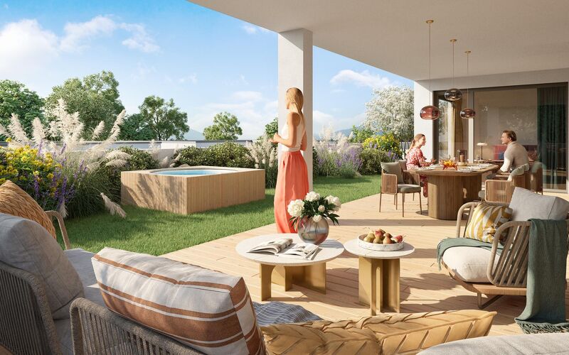 EXKLUSIV: Dachterrassenwohnung mit EIGENGARTEN am Dach- 5 Zimmer!