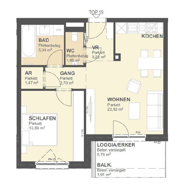 Neubau Erstbezug mit Garage